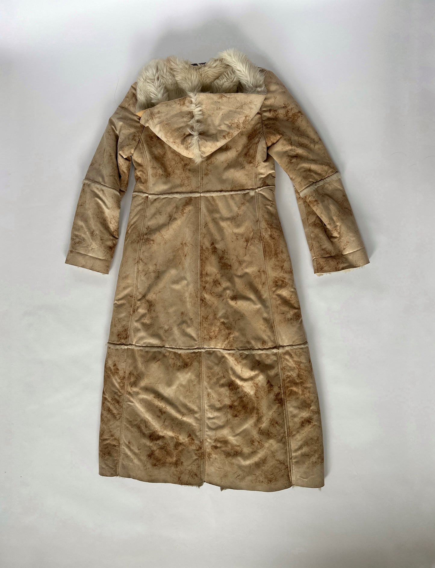 2000S Verve Italy Beige Afghan Coat