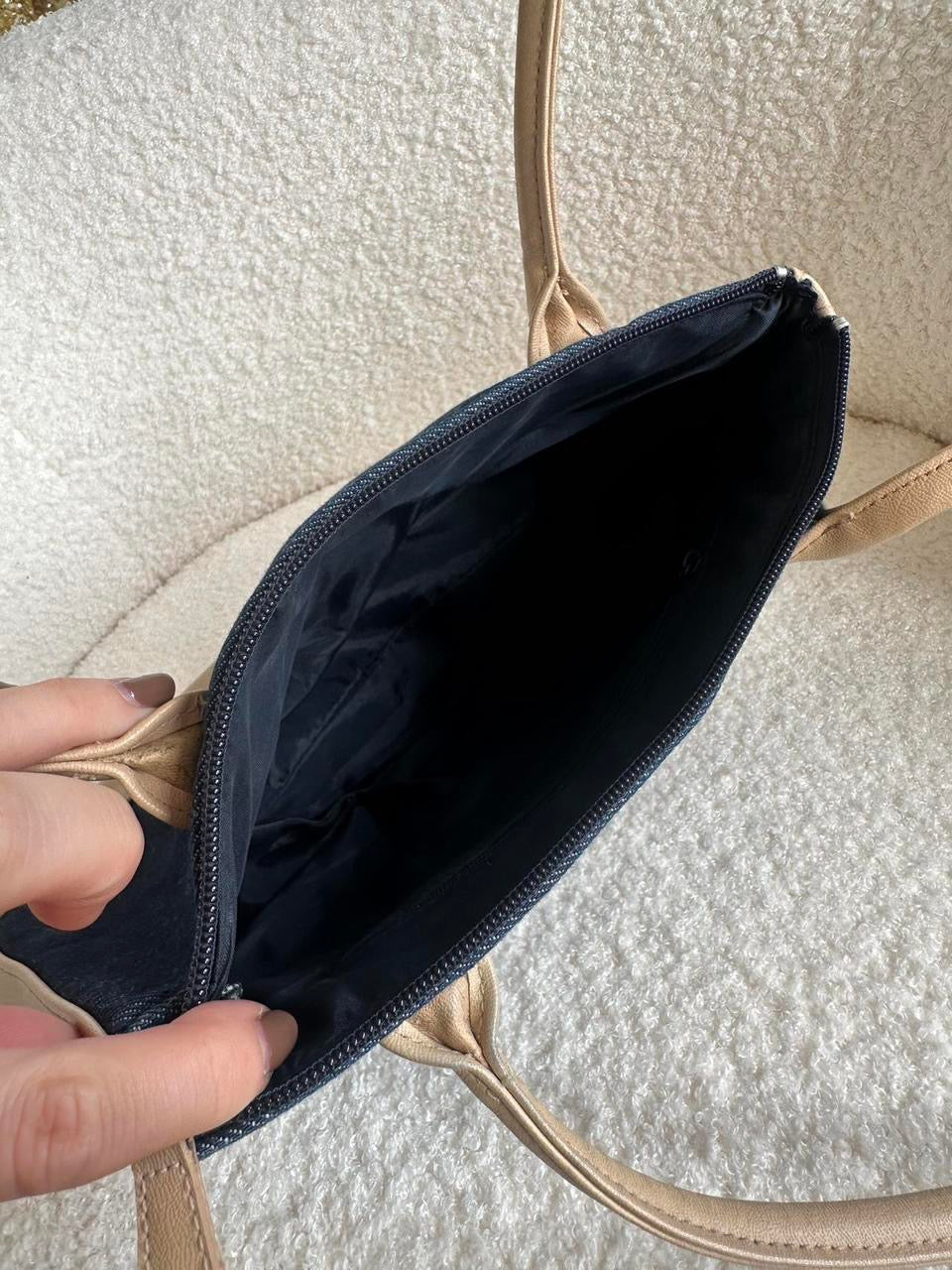 Y2K Denim Contrast Bag