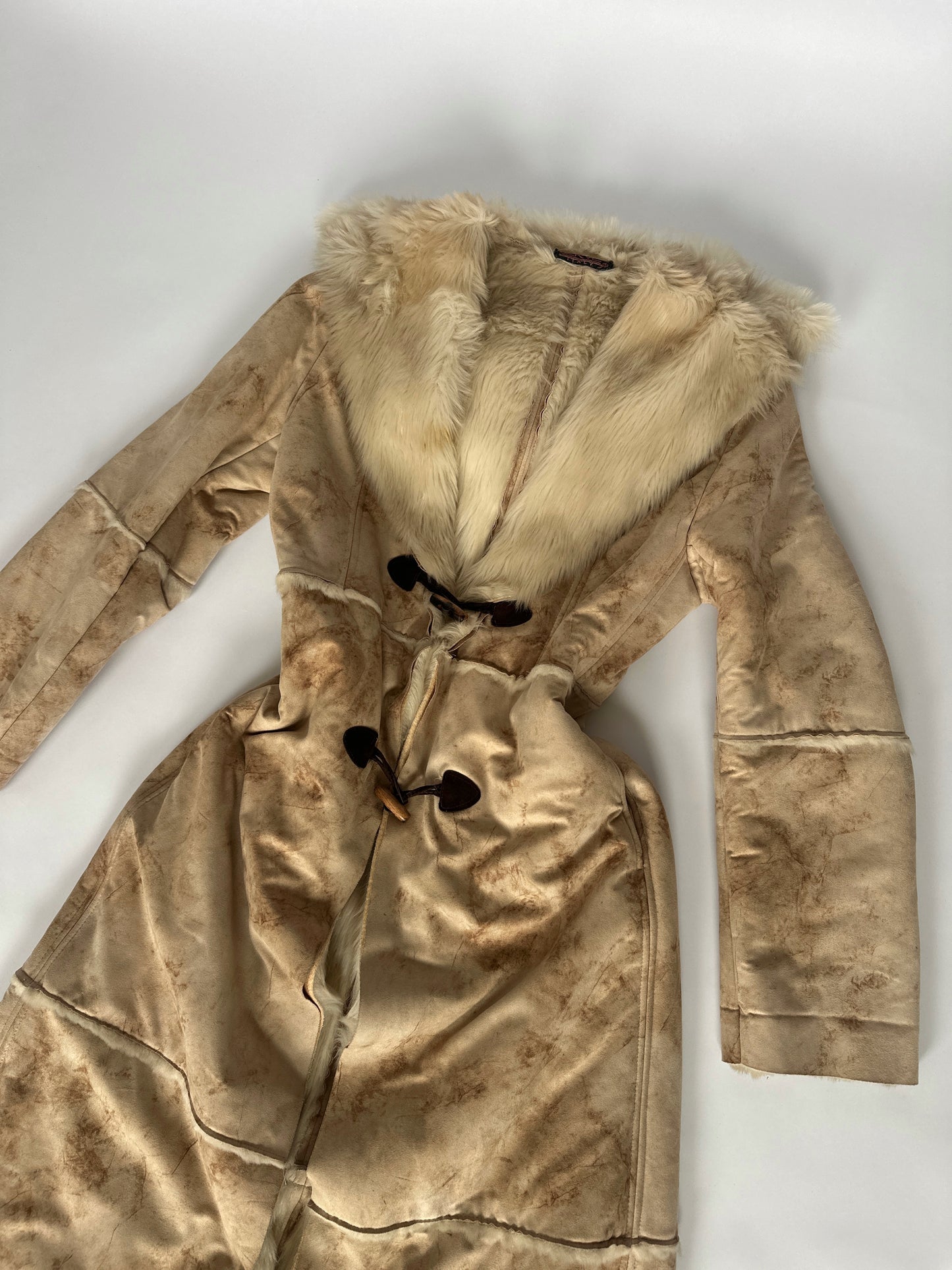 2000S Verve Italy Beige Afghan Coat