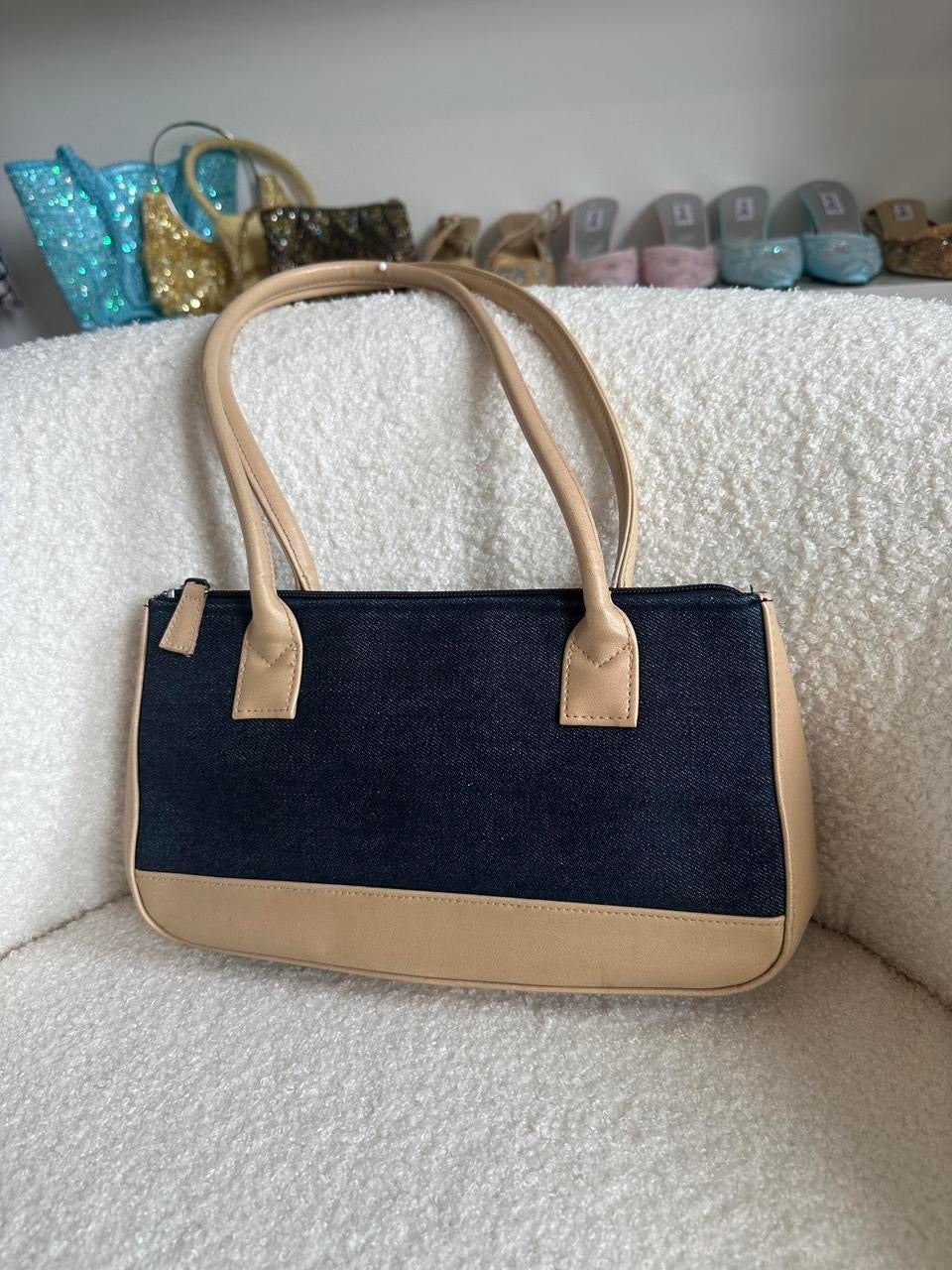 Y2K Denim Contrast Bag