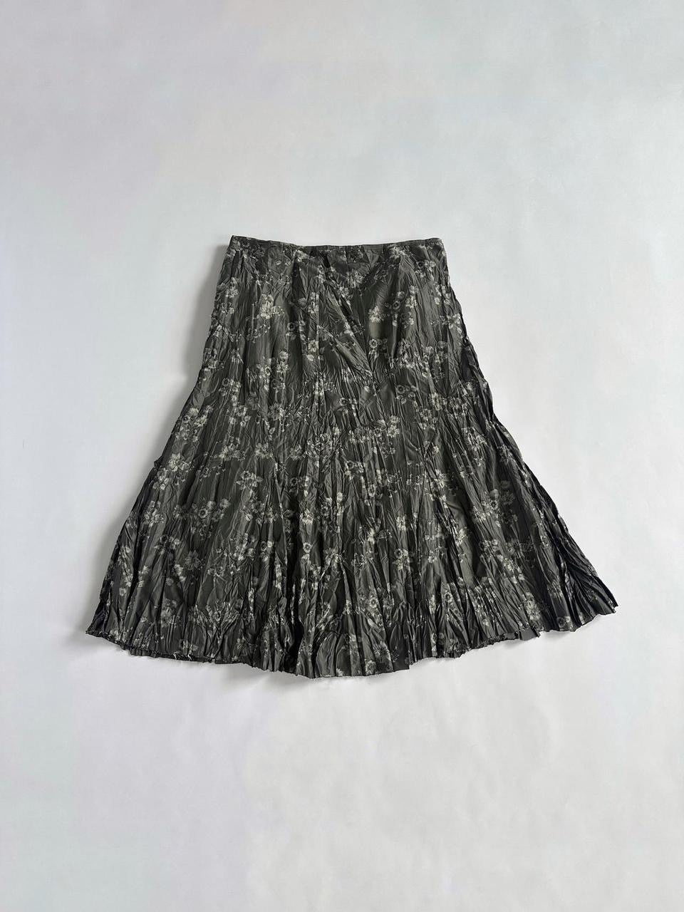 Y2K Embroidered Low Rise Skirt