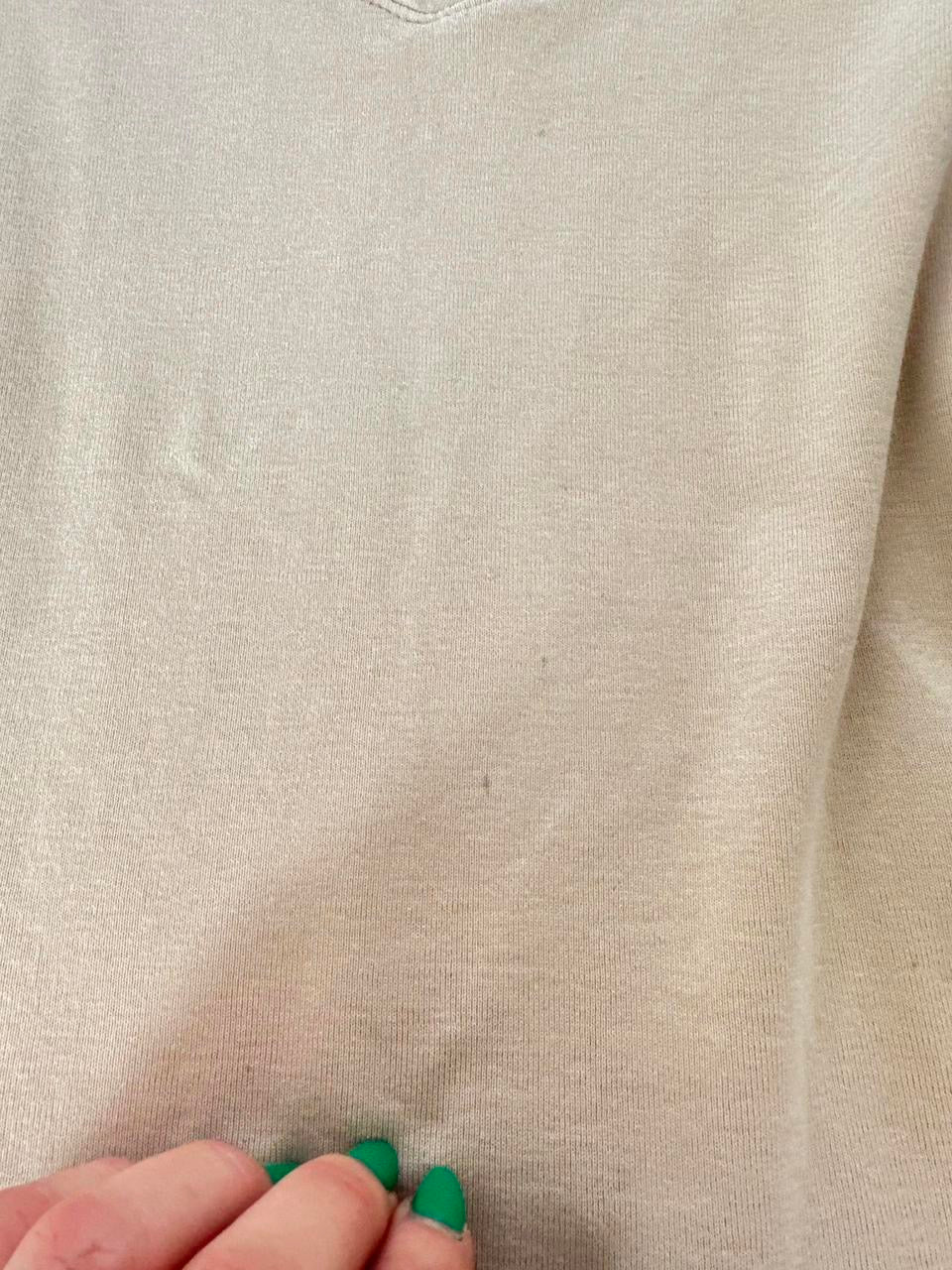 00s Nude V Neck Top