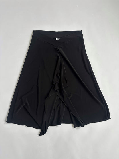 00s Low Rise Dipped Waist Slinky Skirt
