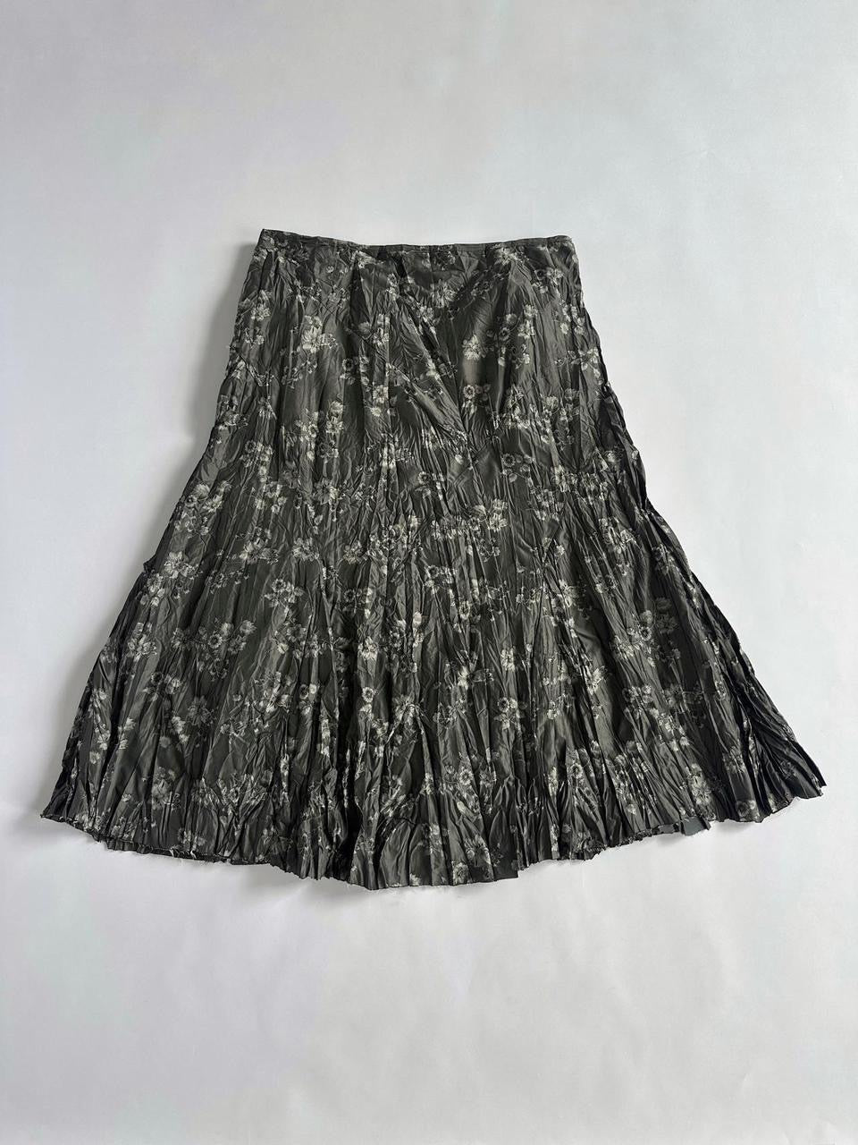 Y2K Embroidered Low Rise Skirt