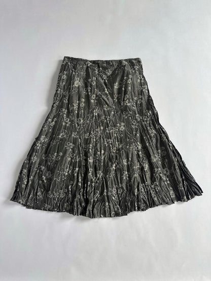 Y2K Embroidered Low Rise Skirt
