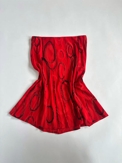Y2K Low Rise Pattern Skirt