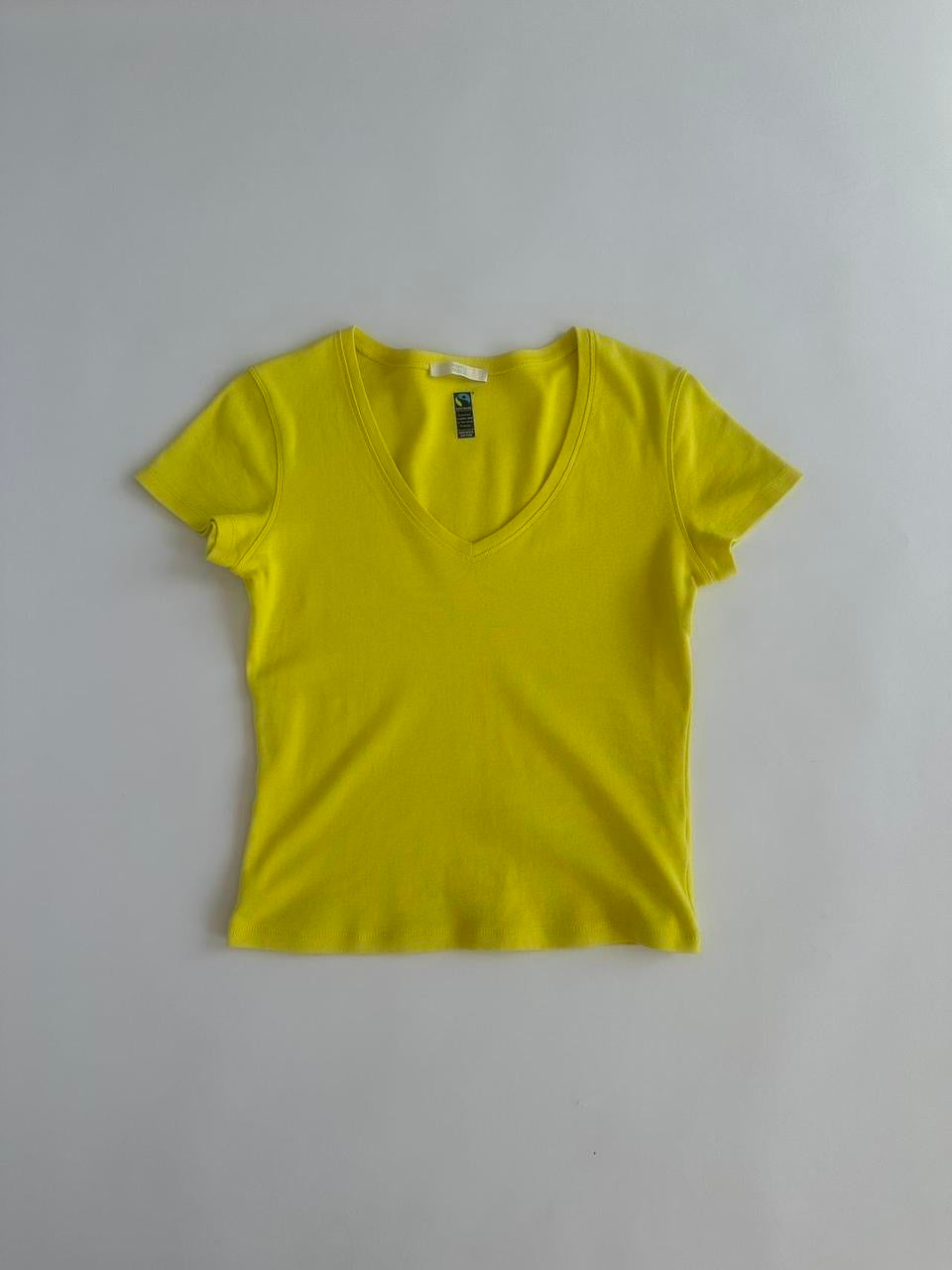 00s Lime V Neck Top