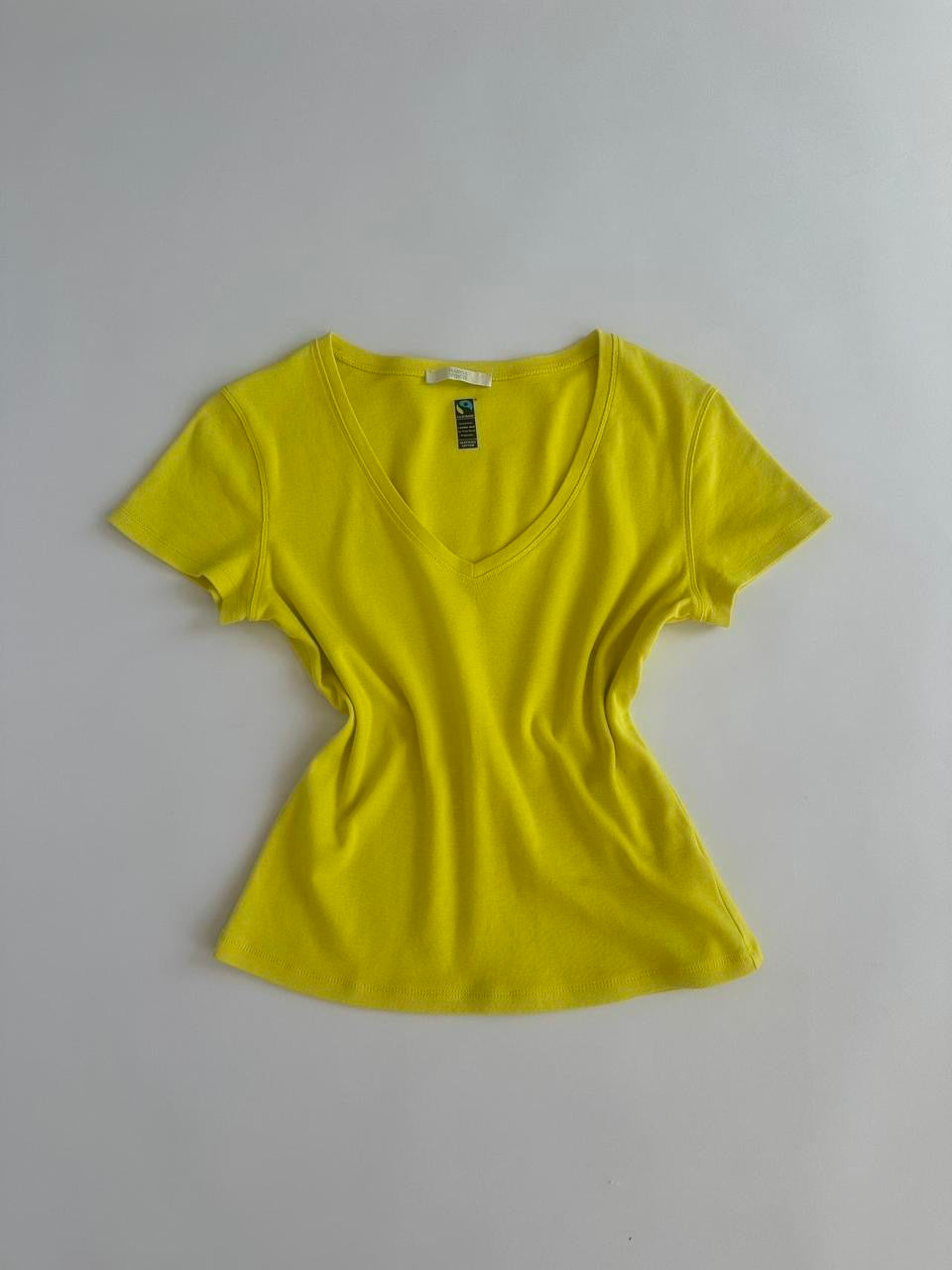 00s Lime V Neck Top