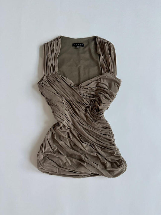 Ruched Y2K Coast Tank Top