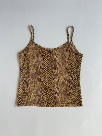 00s Tan Snakeskin Cami