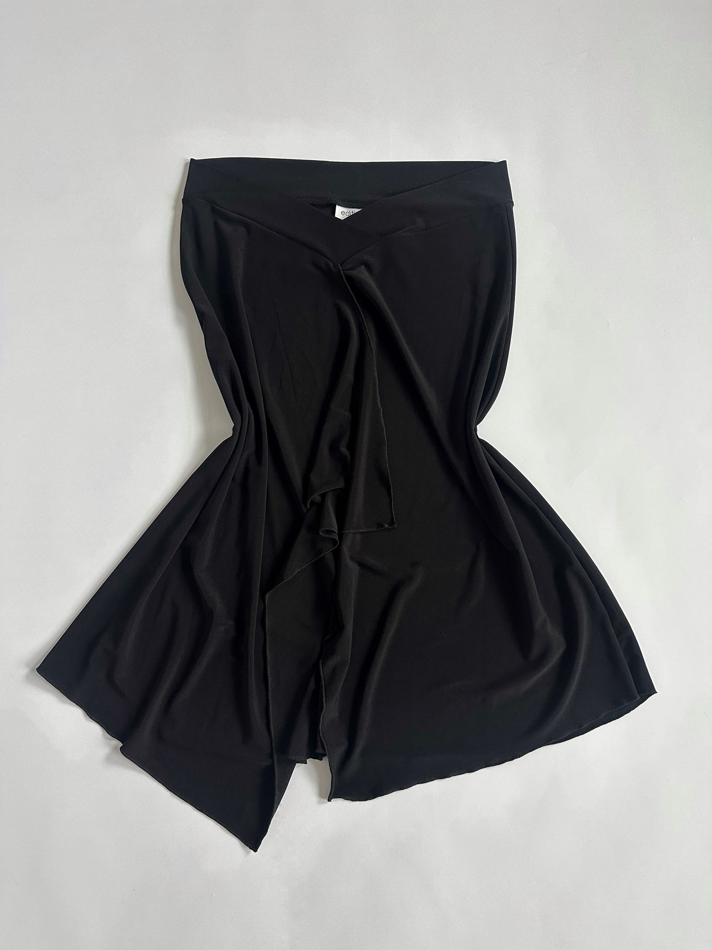 00s Low Rise Dipped Waist Slinky Skirt