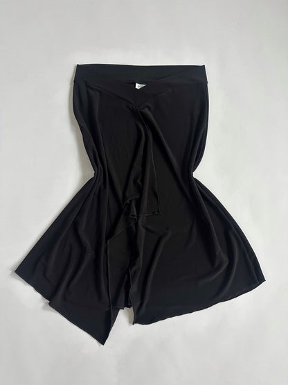 00s Low Rise Dipped Waist Slinky Skirt