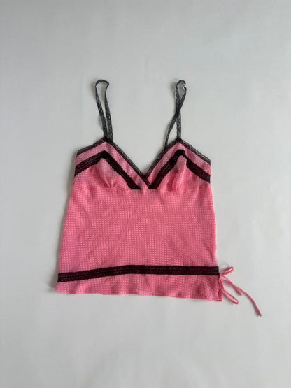 Y2K Pink Polka Dot Cami