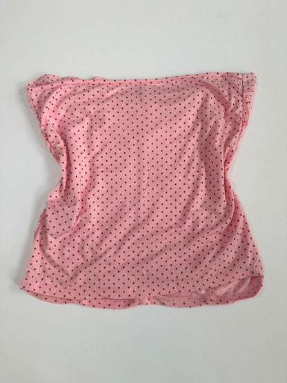 00s River Island Polka Dot Ruched Bandeau