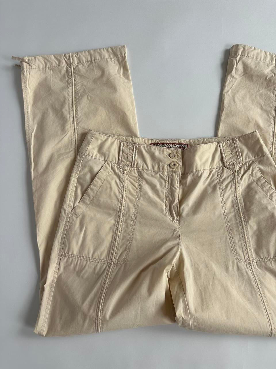 Low Rise Y2K Next Cream Cargos