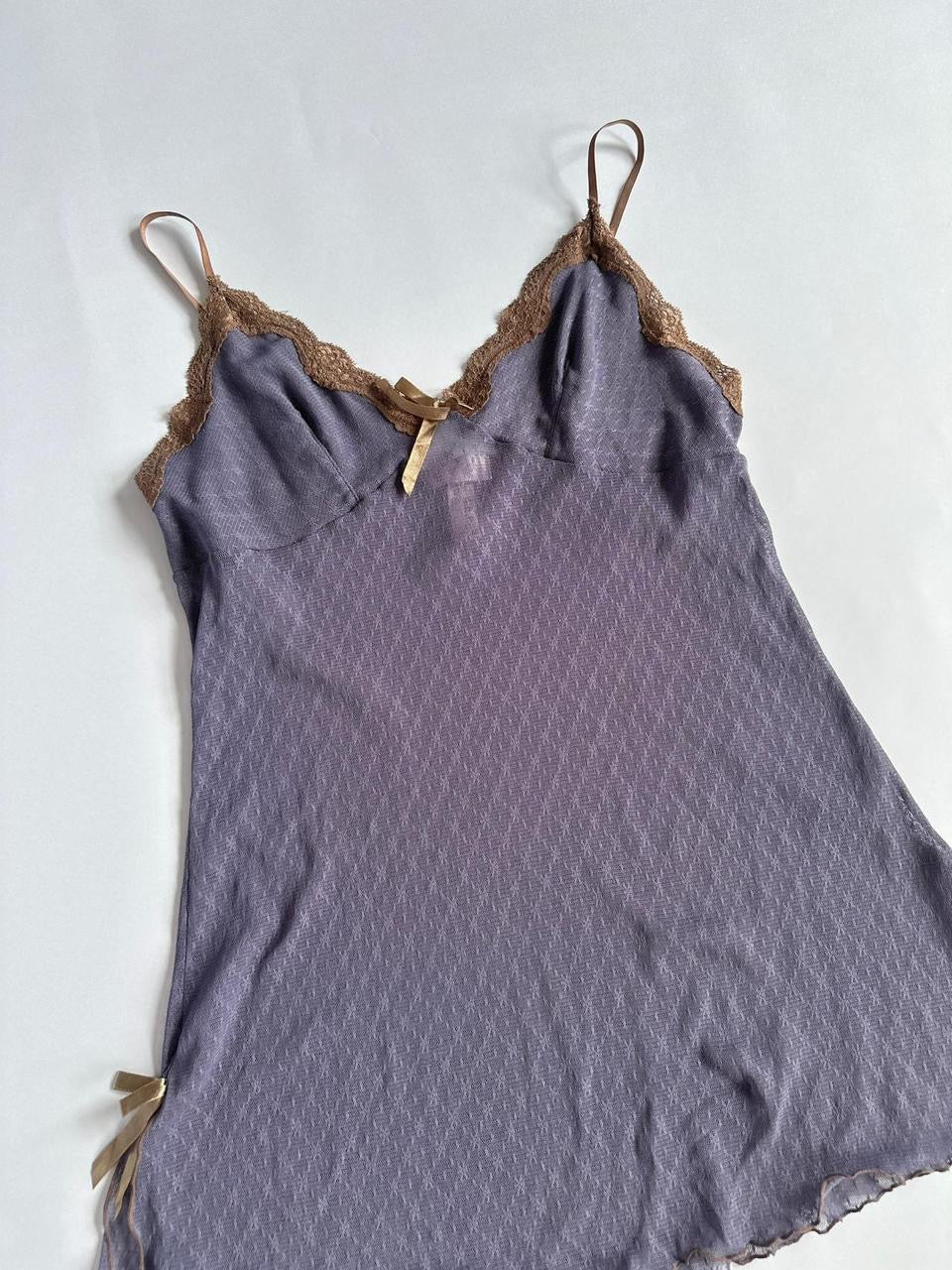 Y2K Dot Mesh Slip Cami