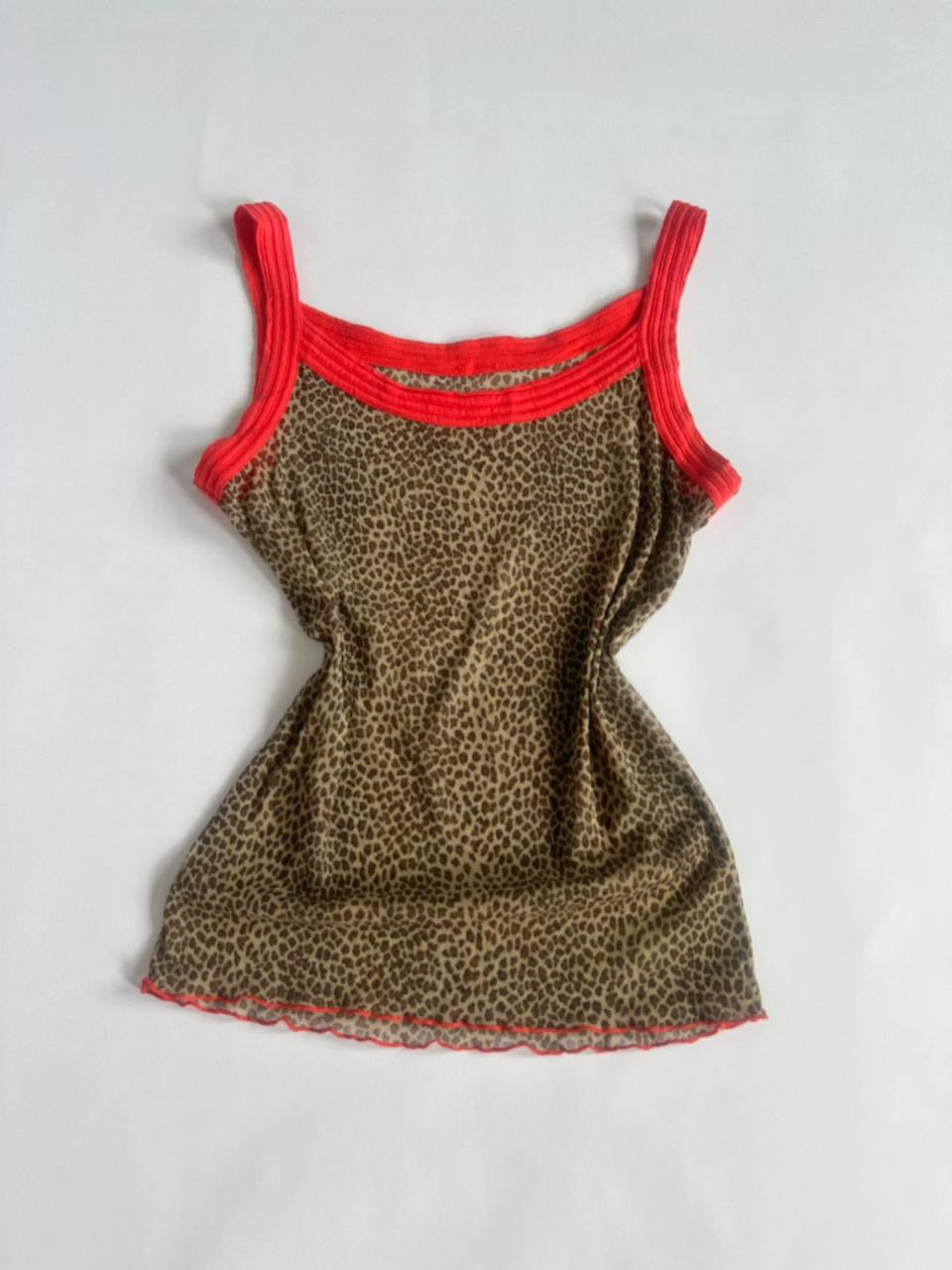 00s Sheer Leopard Cami