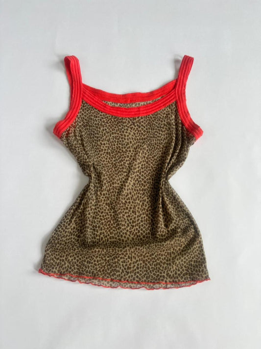 00s Sheer Leopard Cami