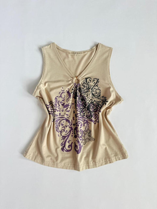 00s Nude Graphic Tank Top