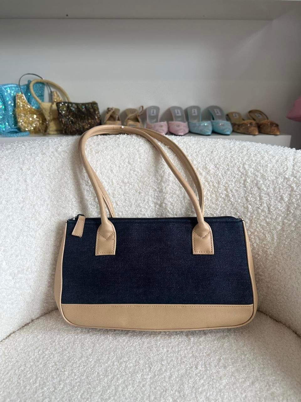 Y2K Denim Contrast Bag