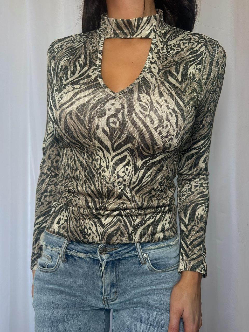 Y2K Glitter Julien Macdonald Top