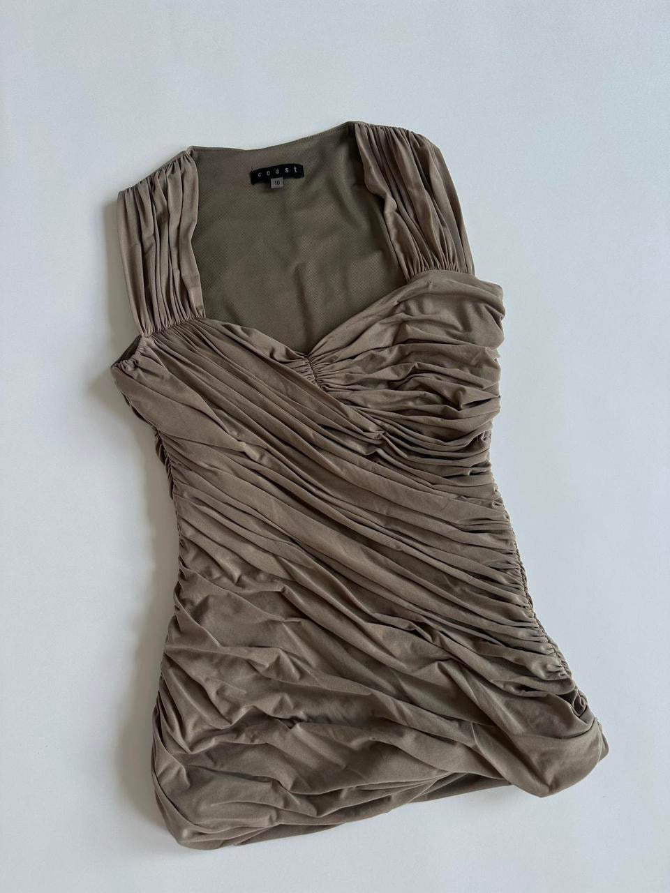 Ruched Y2K Coast Tank Top