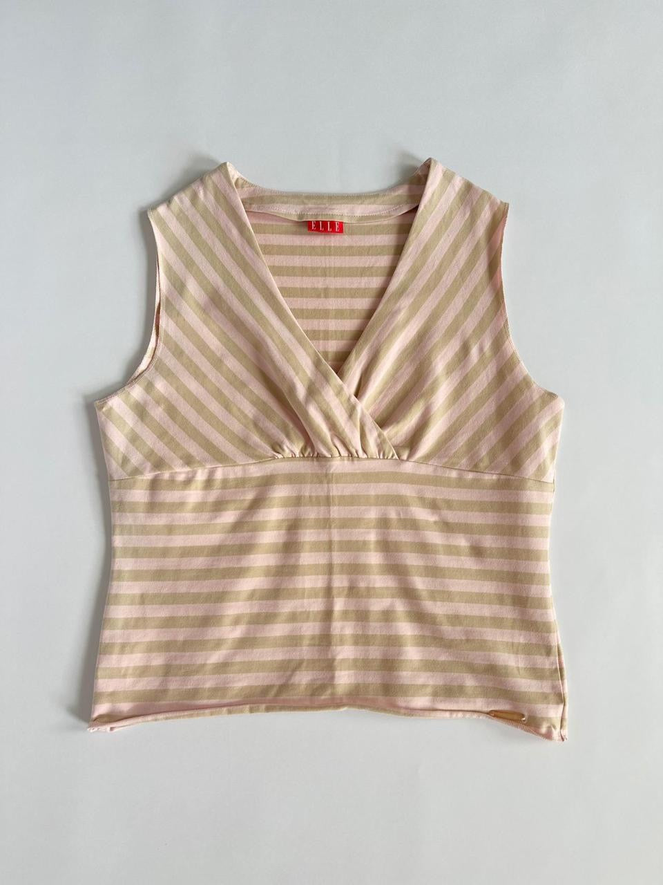 00s ELLE Stripe Tank Top