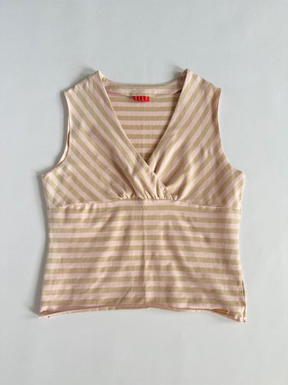 00s ELLE Stripe Tank Top