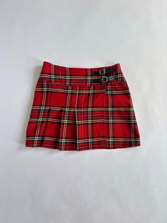 90s Etam Tartan Mini Skirt