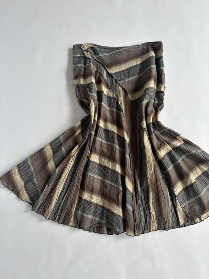 Wallis Y2K Low Rise Grunge Midi Skirt