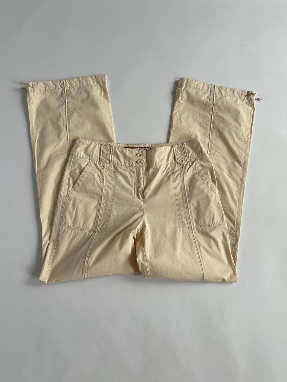 Low Rise Y2K Next Cream Cargos