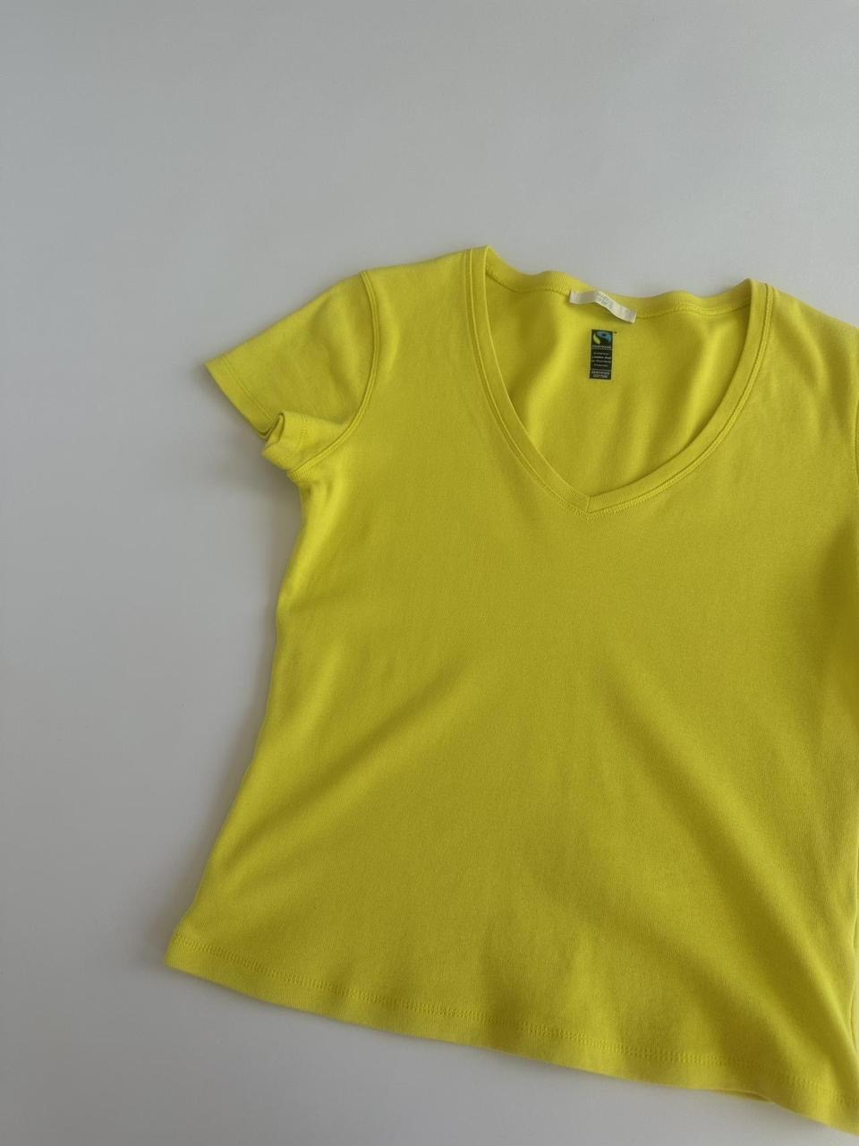 00s Lime V Neck Top