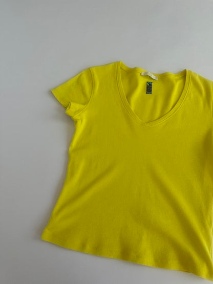 00s Lime V Neck Top