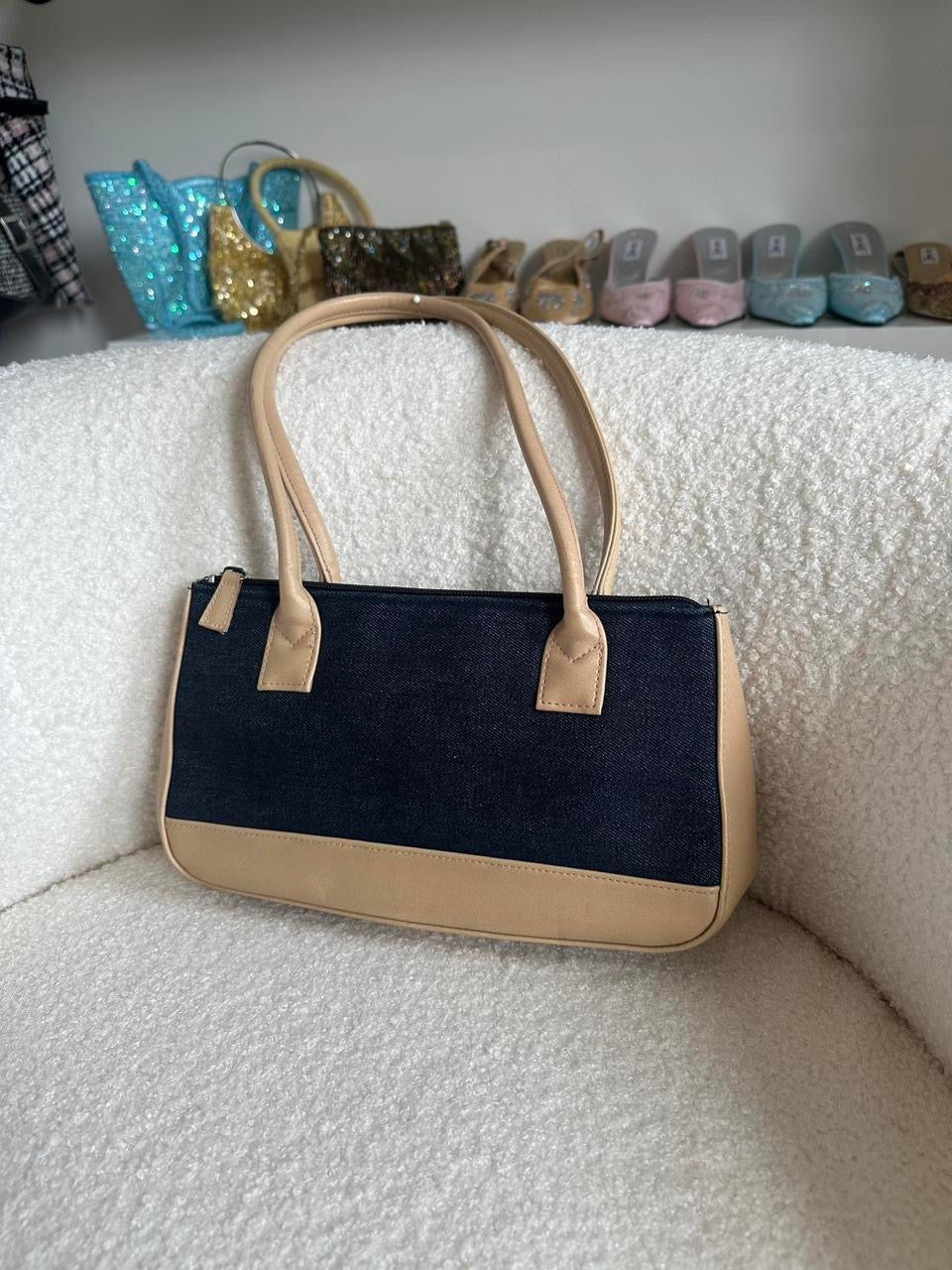 Y2K Denim Contrast Bag