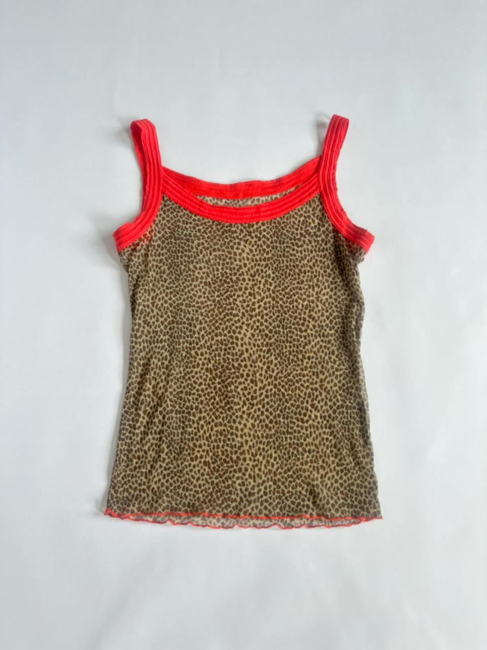 00s Sheer Leopard Cami