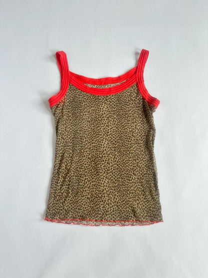 00s Sheer Leopard Cami