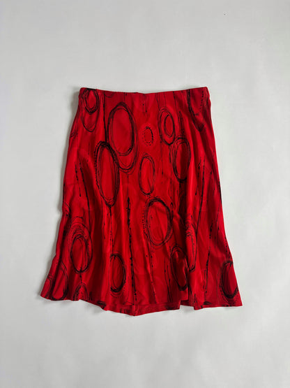 Y2K Low Rise Pattern Skirt