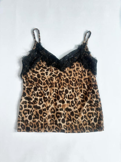 Lace Leopard Print Cami