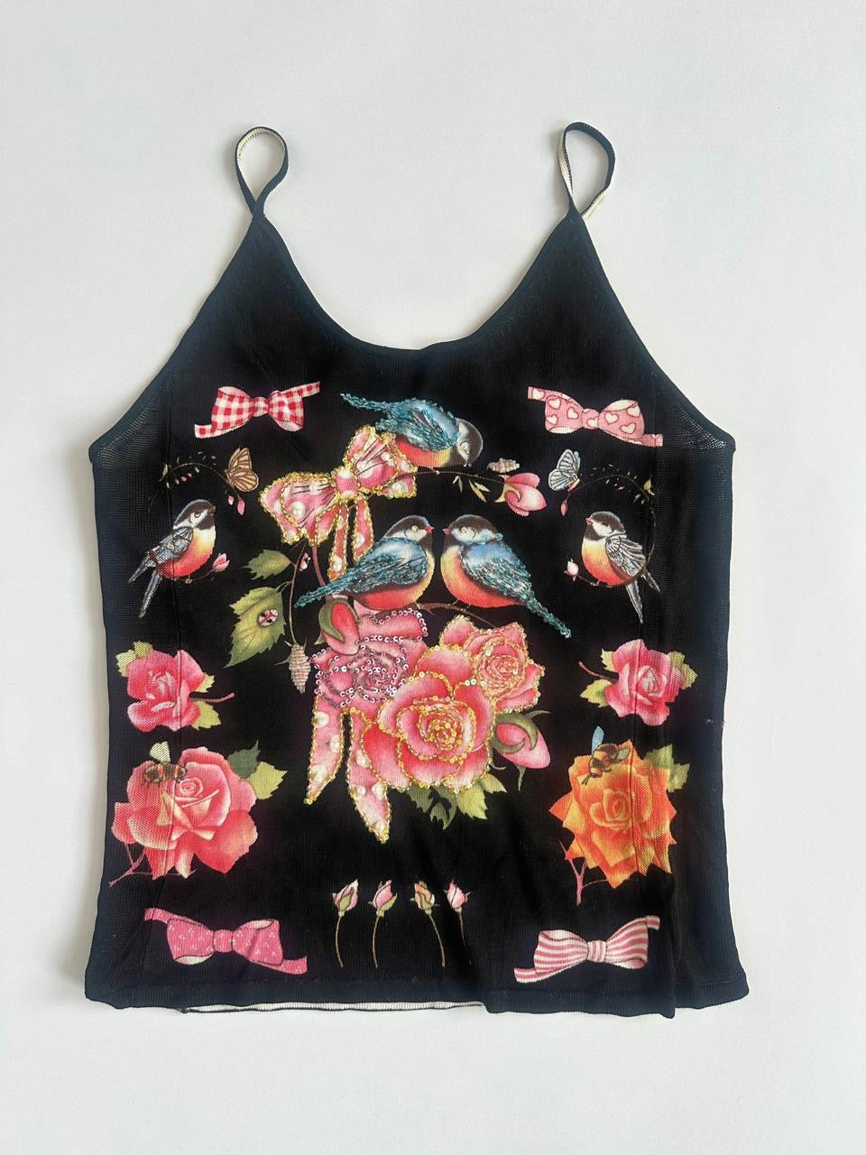 00s Embellished Strappy Cami Top
