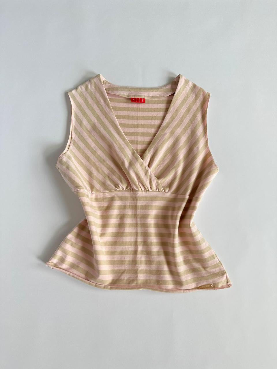 00s ELLE Stripe Tank Top