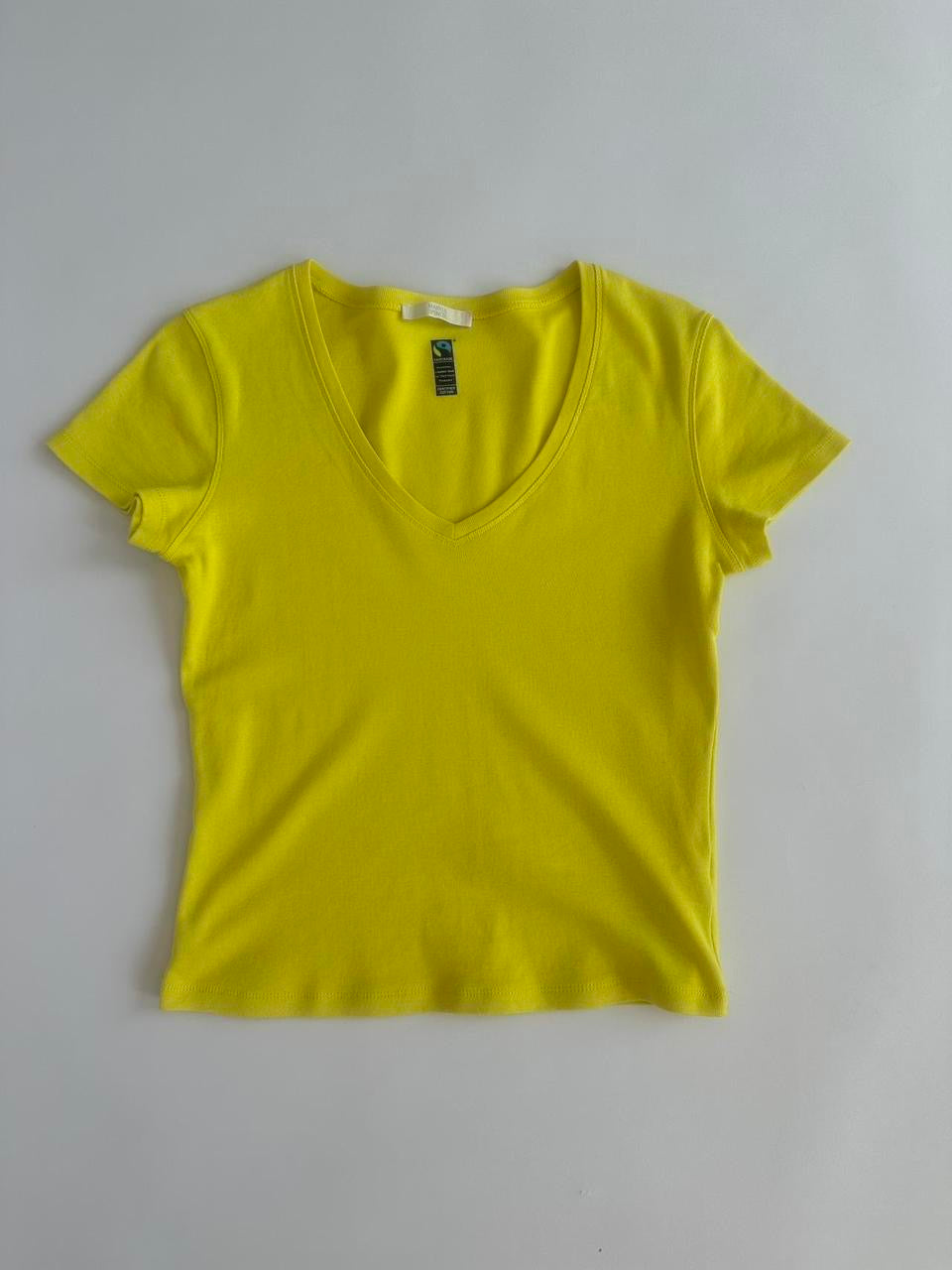 00s Lime V Neck Top