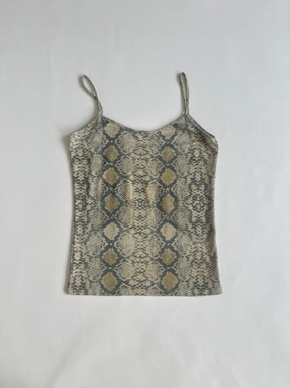Snakeskin Print Cami Top