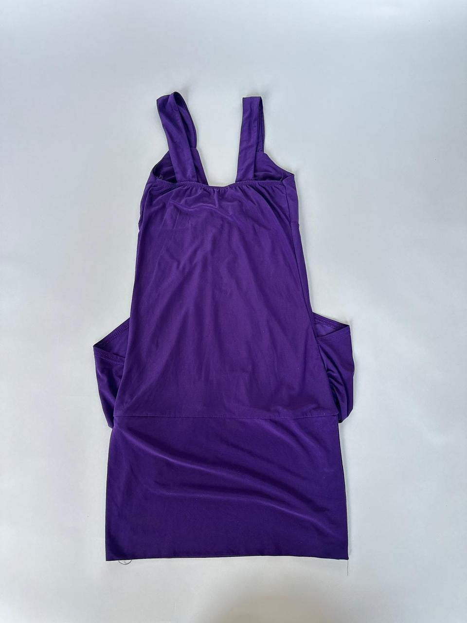 00s Drape Bodycon Mini Dress