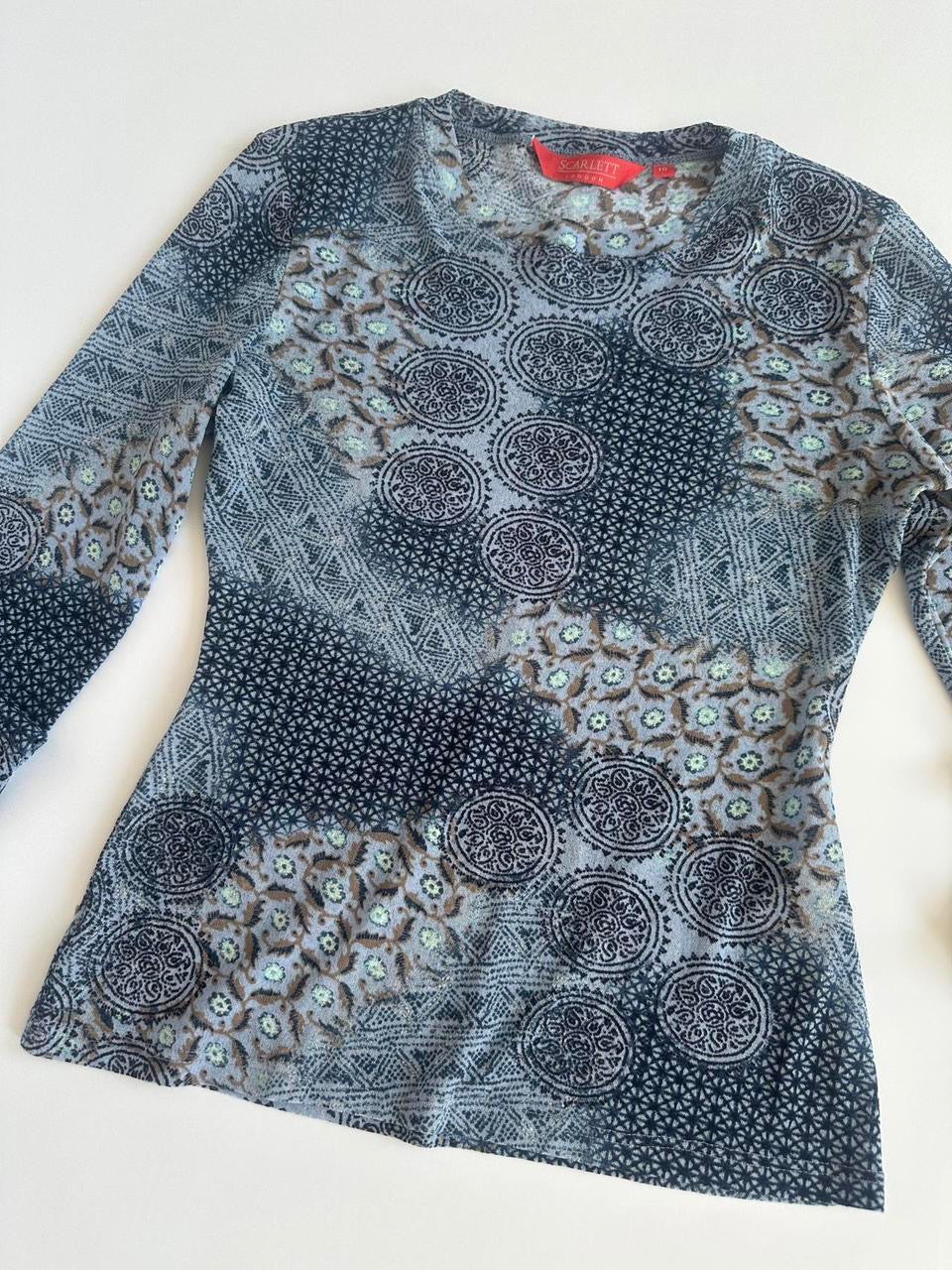 Y2K Sheer Mesh Scarlett London Top