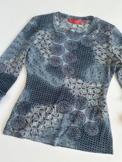 Y2K Sheer Mesh Scarlett London Top