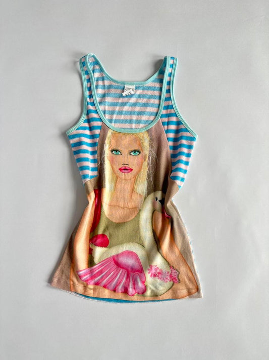 00s Towelling Girl Tank Top