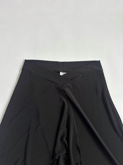 00s Low Rise Dipped Waist Slinky Skirt