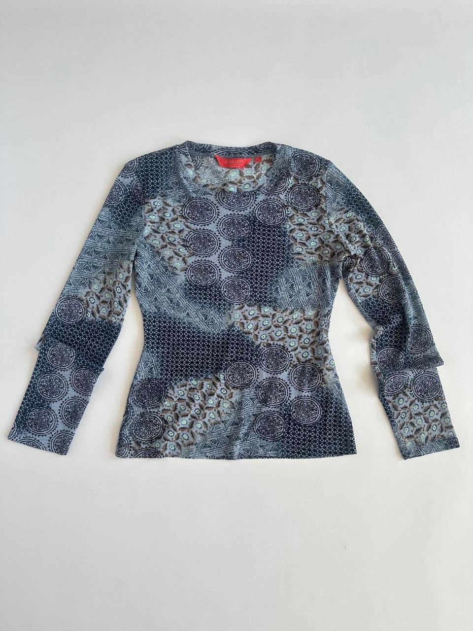 Y2K Sheer Mesh Scarlett London Top