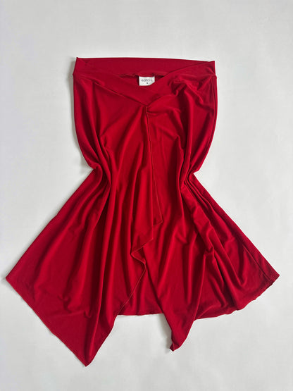00s Low Rise Dipped Waist Slinky Skirt