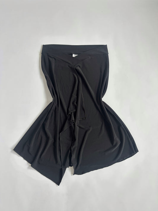 00s Low Rise Dipped Waist Slinky Skirt